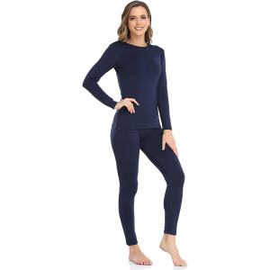 Thermal Underwear for Women Long Johns Women with Fleece Lined, Base Layer Women Cold Weather Top Bottom